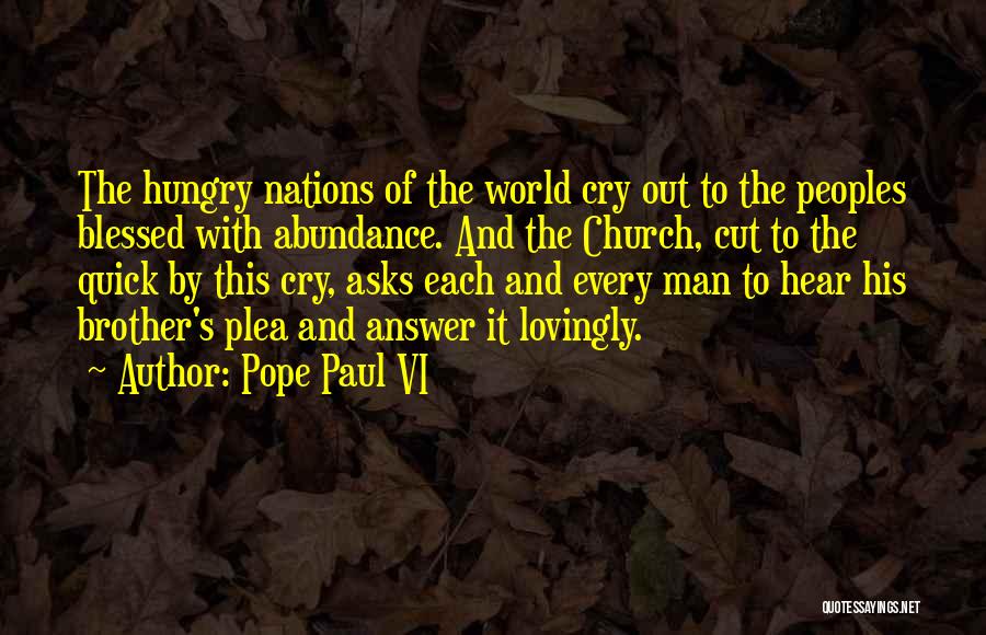 Church Man Quotes By Pope Paul VI