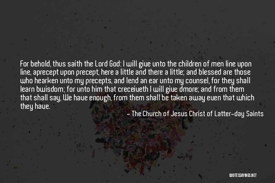 Church Of Jesus Christ Of Latter Day Saints Quotes By The Church Of Jesus Christ Of Latter-day Saints