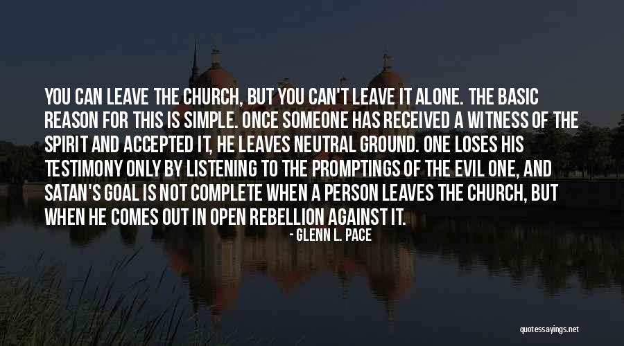 Church Of Satan Quotes By Glenn L. Pace Church Of Satan Quotes By Glenn L. Pace
