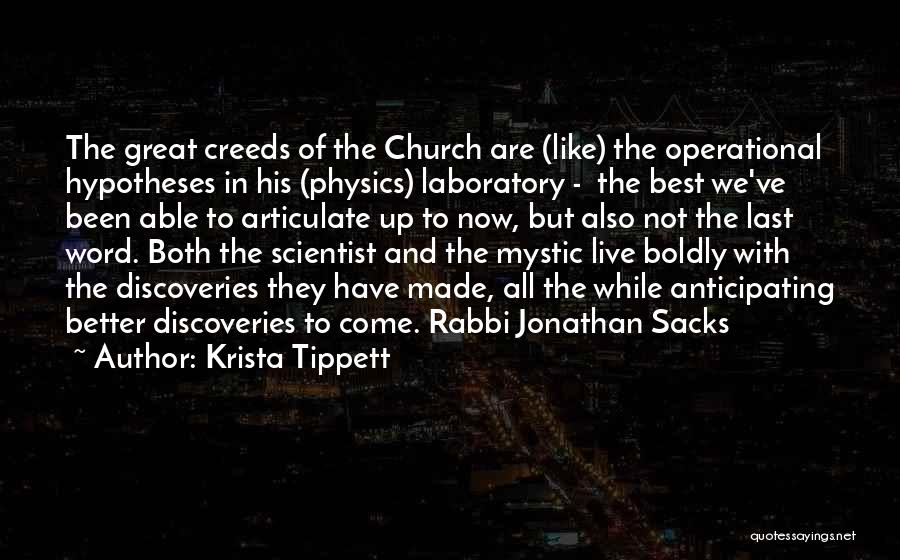 Church Of Science Quotes By Krista Tippett