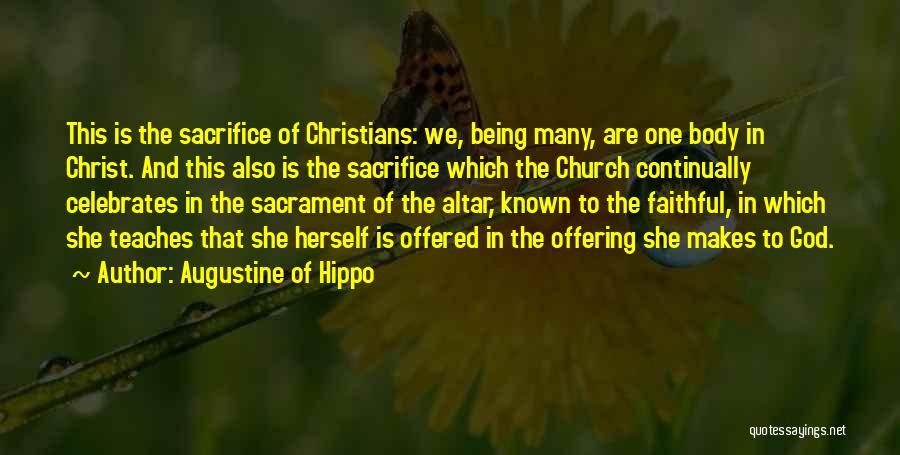 Church Offering Quotes By Augustine Of Hippo