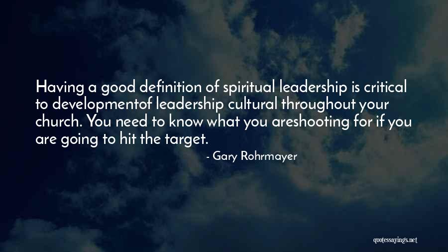 Church Planting Quotes By Gary Rohrmayer