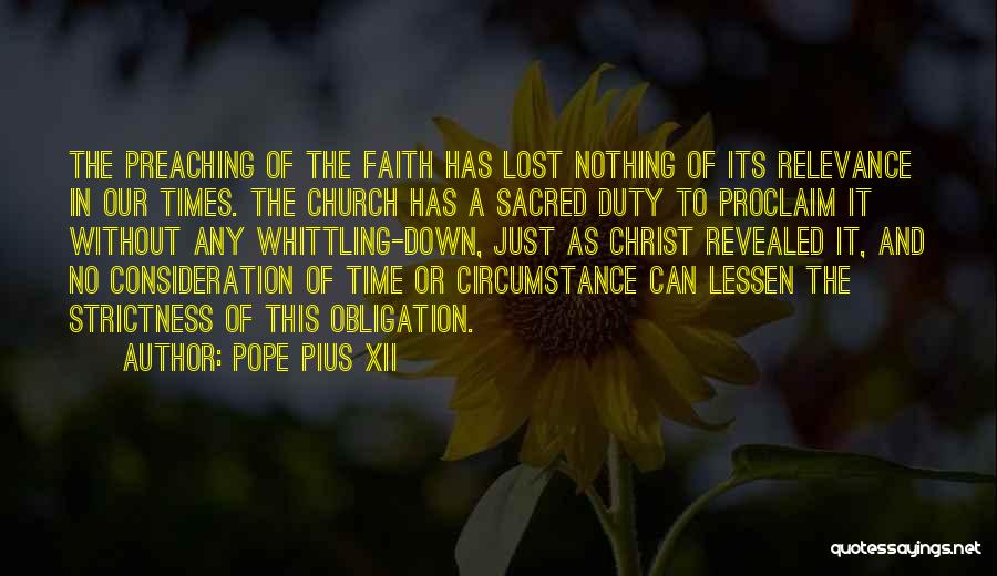 Church Relevance Quotes By Pope Pius XII