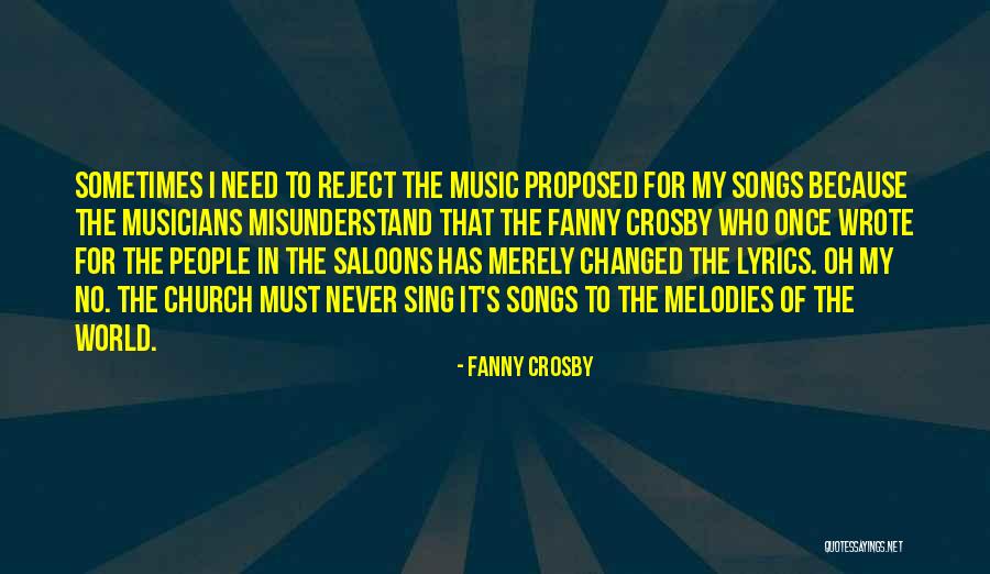Church Song Quotes By Fanny Crosby Church Song Quotes By Fanny Crosby