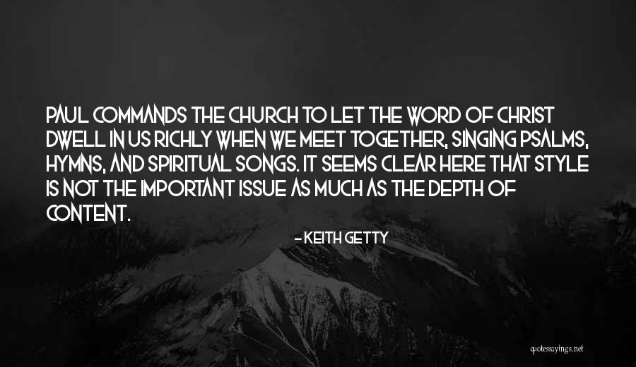 Church Song Quotes By Keith Getty Church Song Quotes By Keith Getty