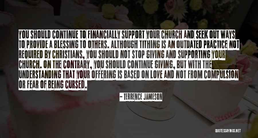 Church Tithing Quotes By Terrence Jameson