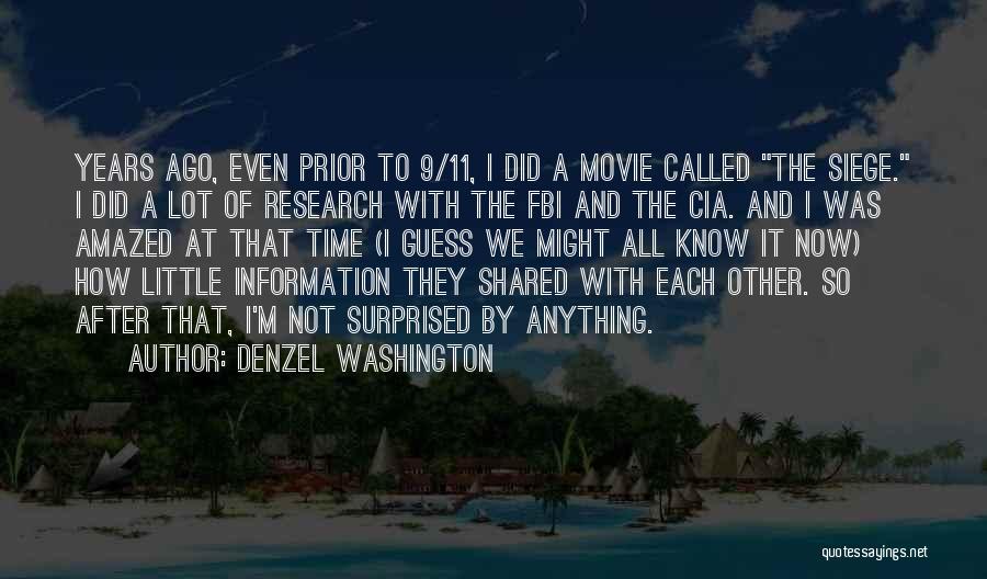 Cia Movie Quotes By Denzel Washington