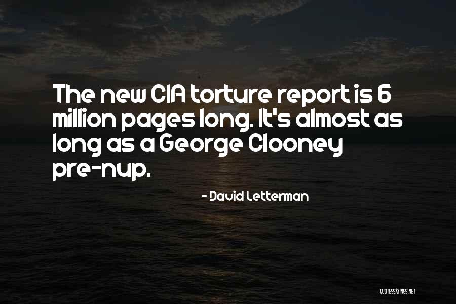 Cia Torture Report Quotes By David Letterman