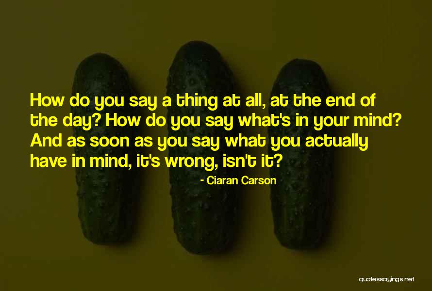 Ciaran Carson Quotes 1204590