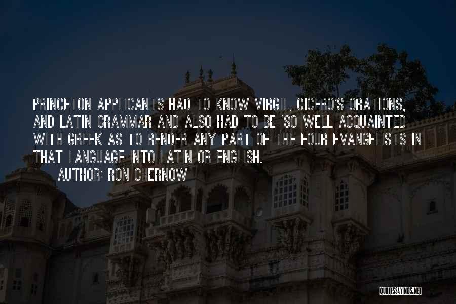 Cicero Latin Quotes By Ron Chernow