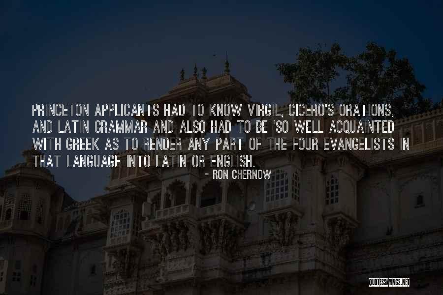 Cicero Latin Quotes By Ron Chernow