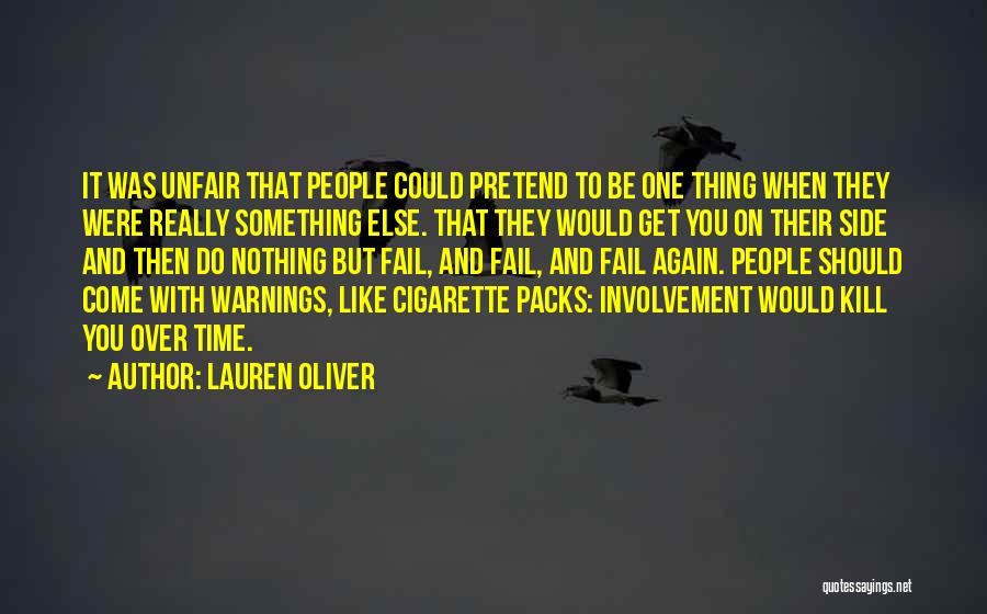 Cigarette Quotes By Lauren Oliver