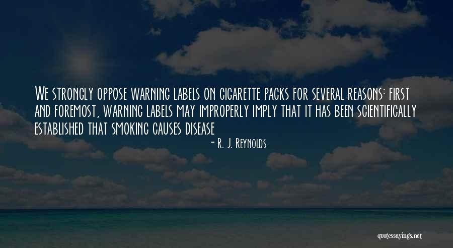 Cigarette Quotes By R. J. Reynolds