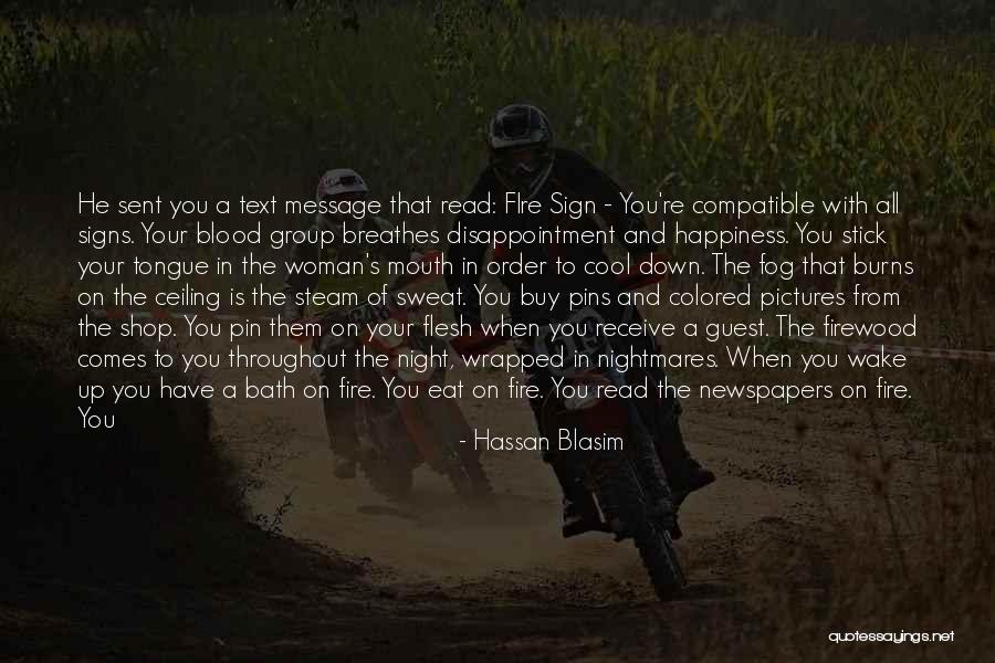 Cigarette Smoke Quotes By Hassan Blasim