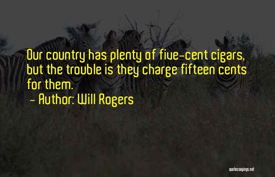 Cigars Quotes By Will Rogers