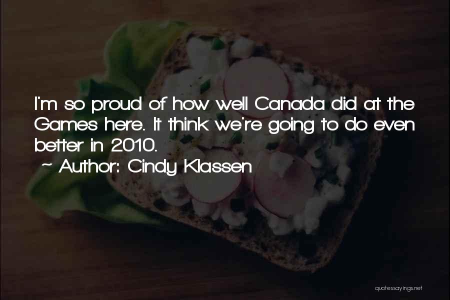 Cindy Klassen Quotes 916969