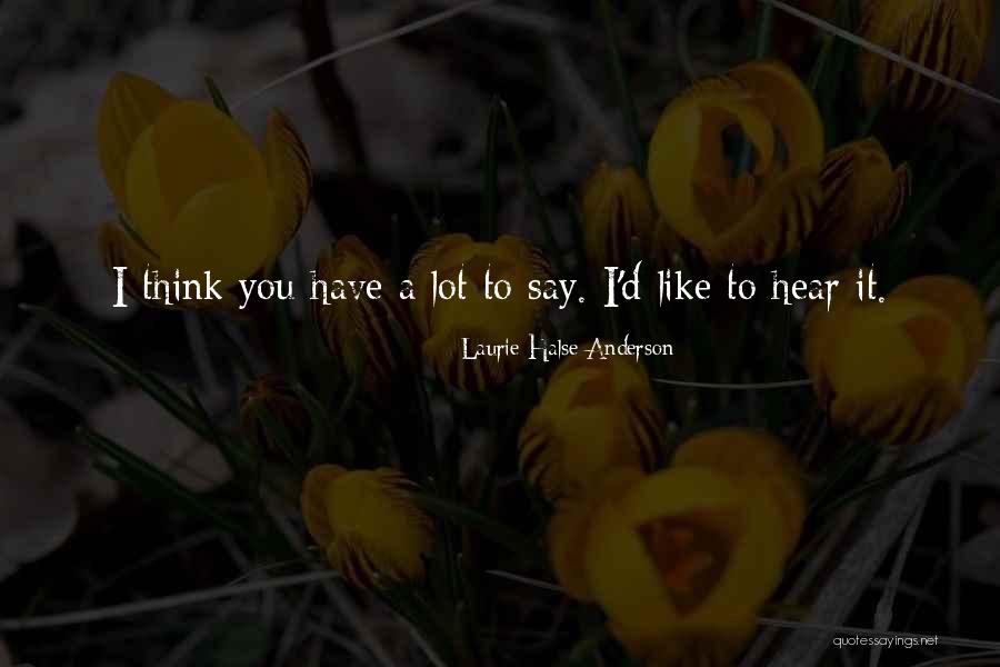 Cinnamond Creek Quotes By Laurie Halse Anderson Cinnamond Creek Quotes By Laurie Halse Anderson