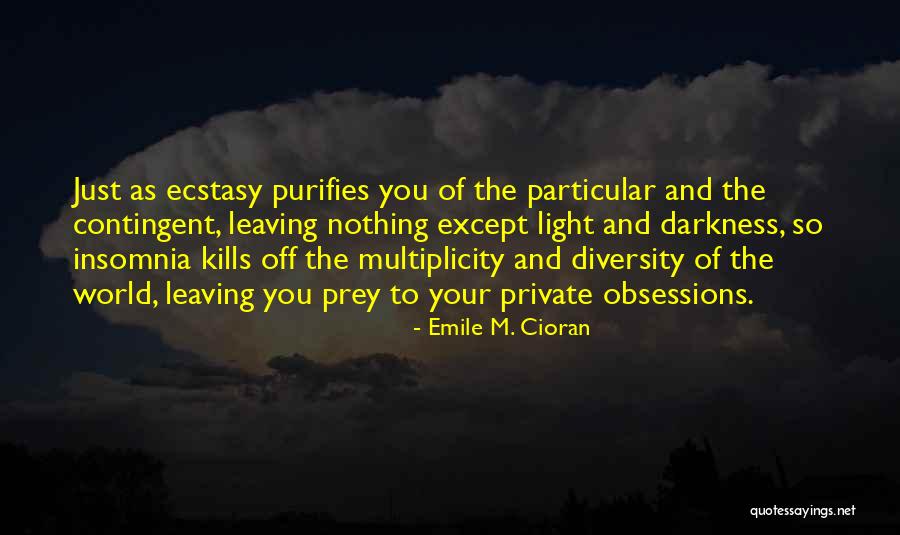 Cioran Insomnia Quotes By Emile M. Cioran