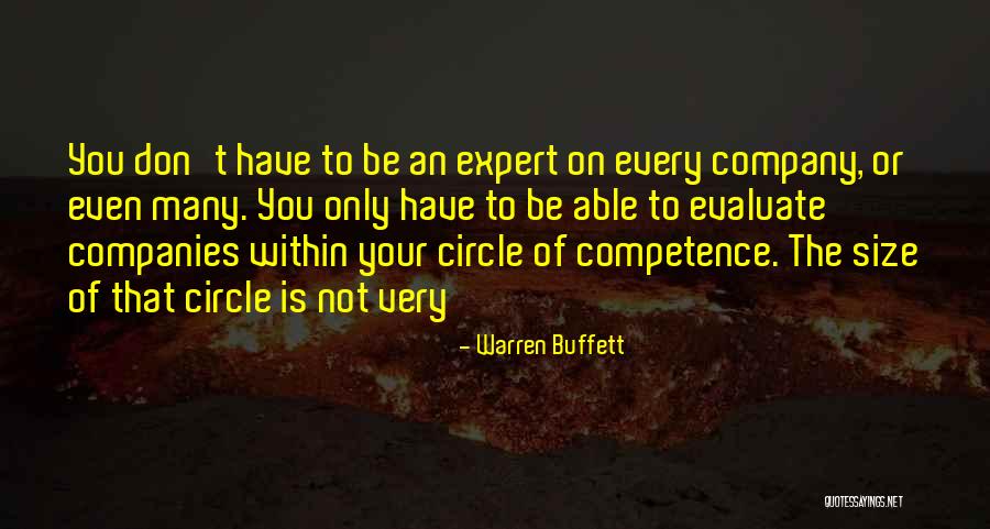 Circle Of Competence Quotes By Warren Buffett Circle Of Competence Quotes By Warren Buffett