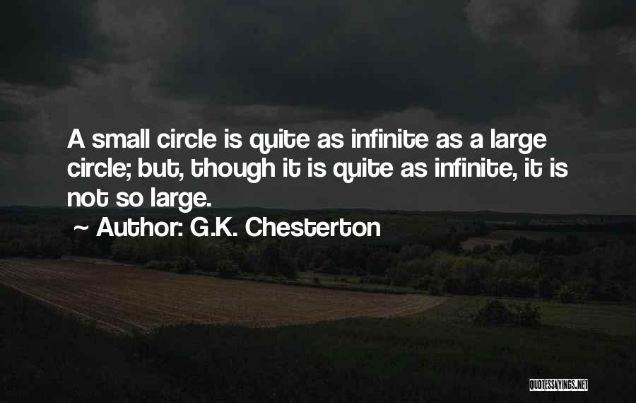 Circle So Small Quotes By G.K. Chesterton