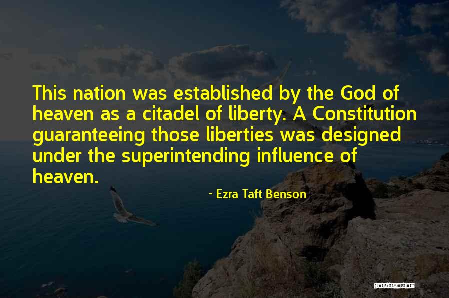 Citadel Quotes By Ezra Taft Benson