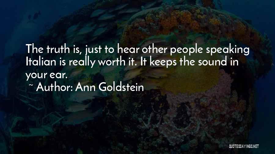 Citas Y Quotes By Ann Goldstein