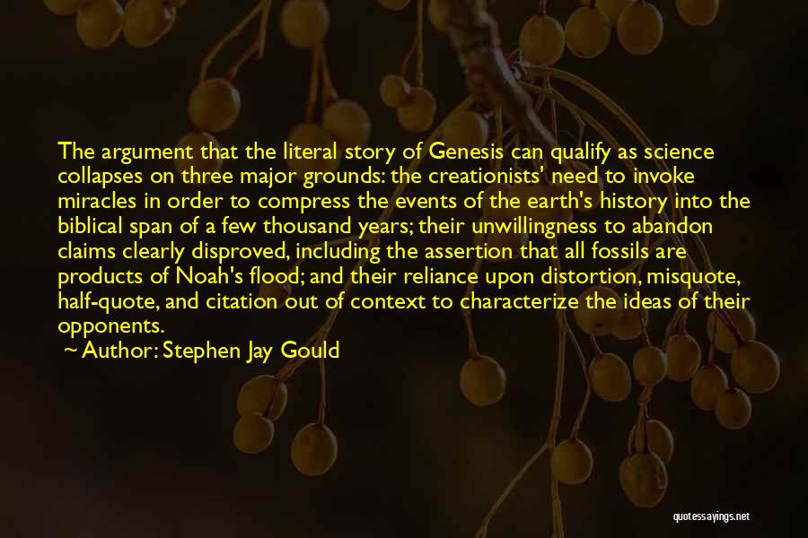 Citation With A Quotes By Stephen Jay Gould