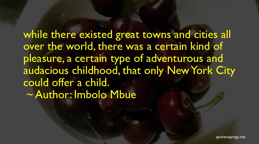 Cities And Towns Quotes By Imbolo Mbue