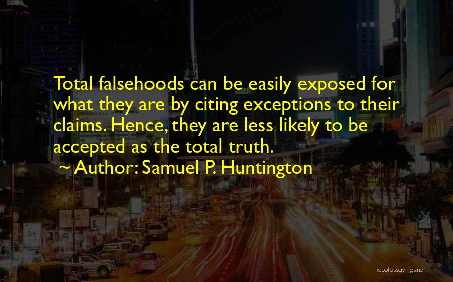 Citing Quotes By Samuel P. Huntington