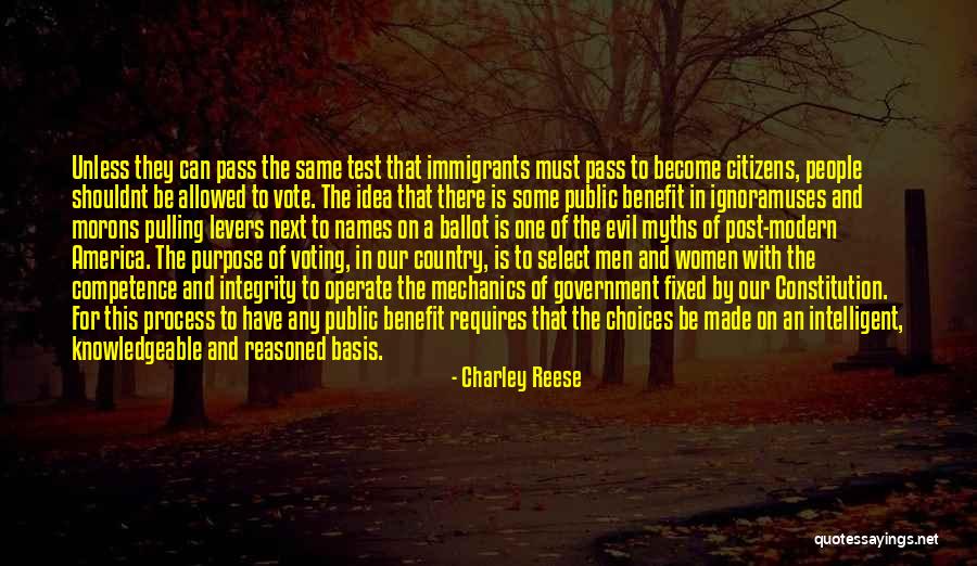 Citizens Voting Quotes By Charley Reese Citizens Voting Quotes By Charley Reese