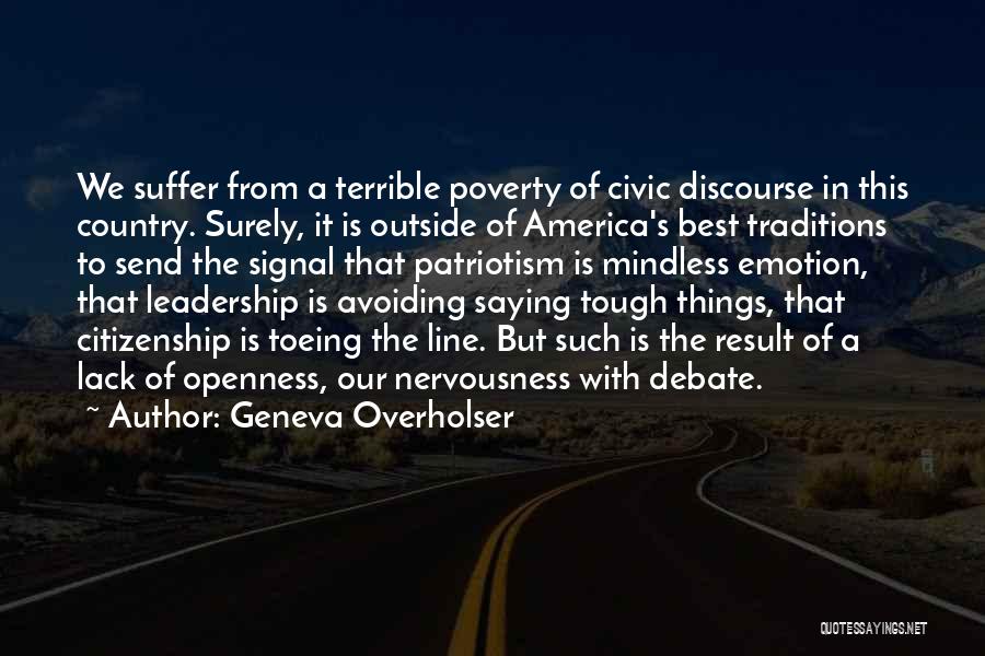 Citizenship In America Quotes By Geneva Overholser