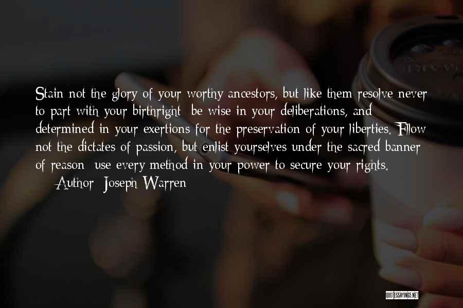 Citizenship In America Quotes By Joseph Warren