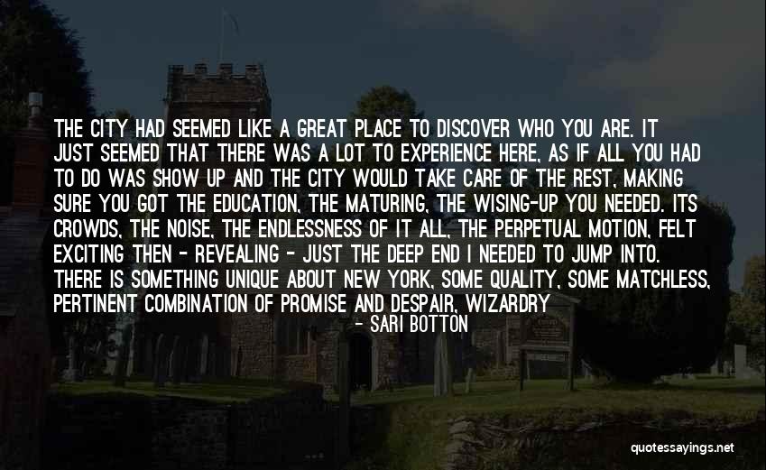City Crowds Quotes By Sari Botton City Crowds Quotes By Sari Botton