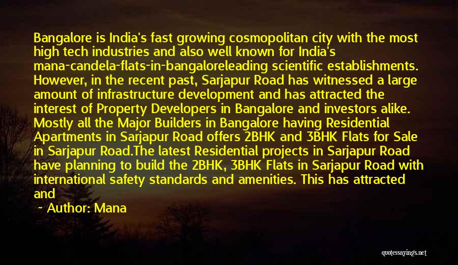 City Infrastructure Quotes By Mana