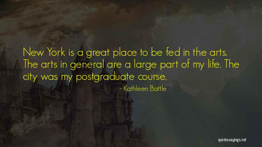 City Life Quotes By Kathleen Battle