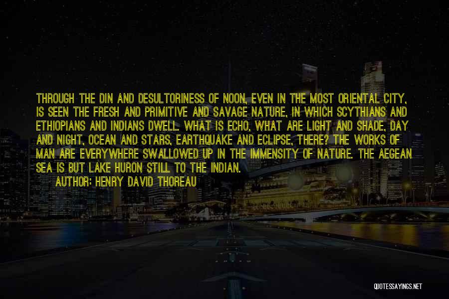 City Night Light Quotes By Henry David Thoreau