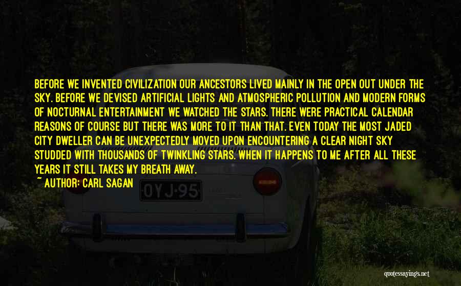 City Night Sky Quotes By Carl Sagan