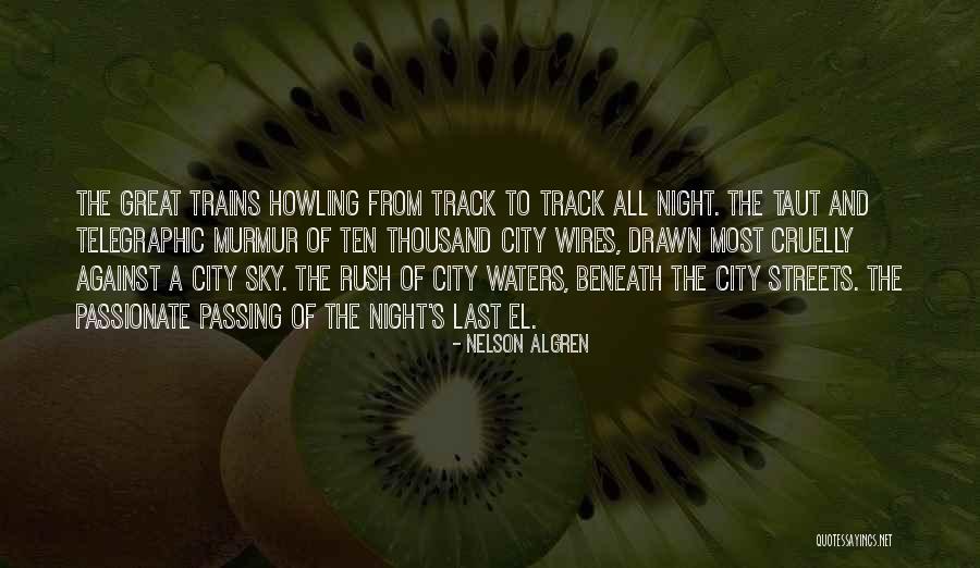 City Night Sky Quotes By Nelson Algren