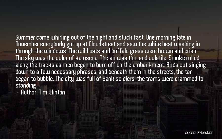 City Night Sky Quotes By Tim Winton