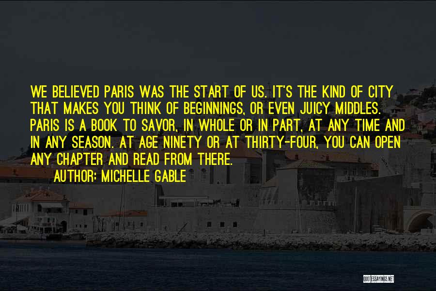 City Travel Quotes By Michelle Gable