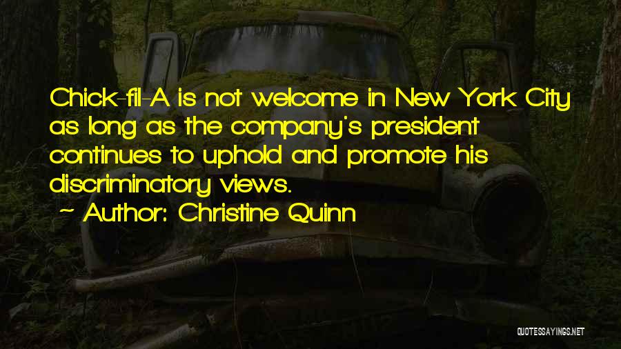 City Views Quotes By Christine Quinn