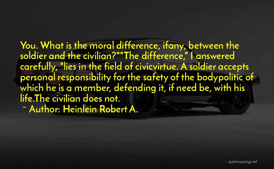 Civic Responsibility Quotes By Heinlein Robert A.