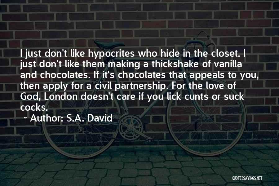 Civil Partnership Quotes By S.A. David