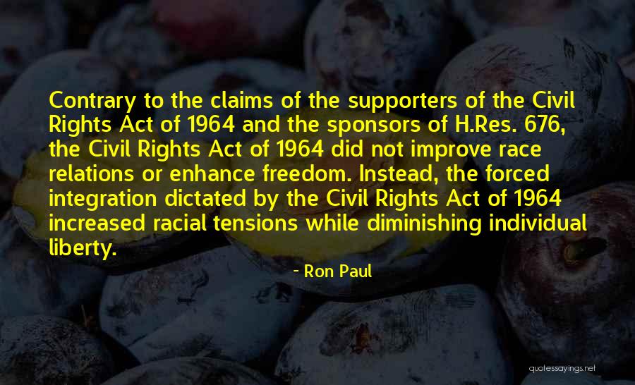 Civil Rights 1964 Quotes By Ron Paul