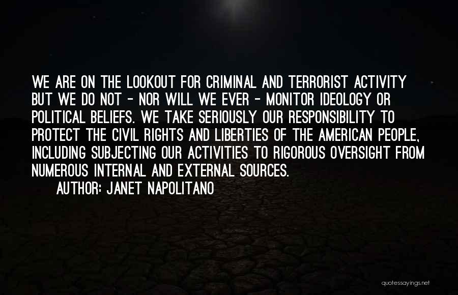 Civil Rights And Liberties Quotes By Janet Napolitano