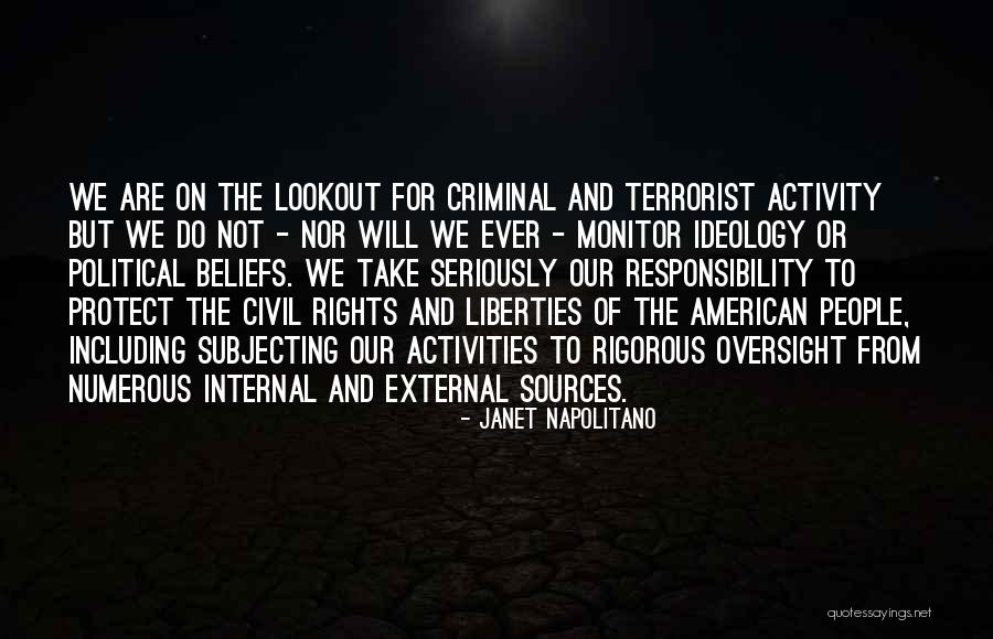 Civil Rights And Liberties Quotes By Janet Napolitano