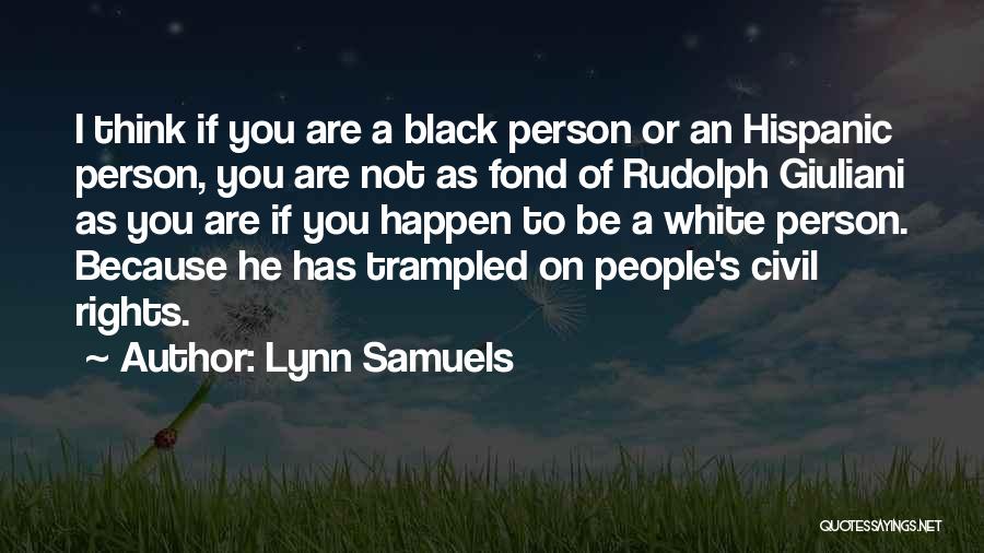 Civil Rights Quotes By Lynn Samuels