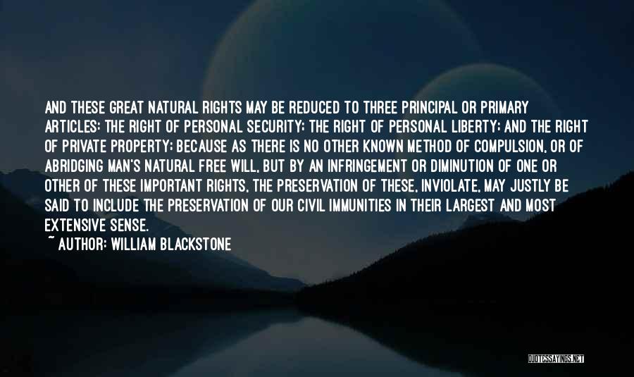 Civil Rights Quotes By William Blackstone