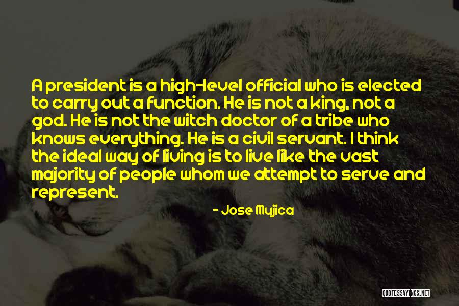 Civil Servant Quotes By Jose Mujica