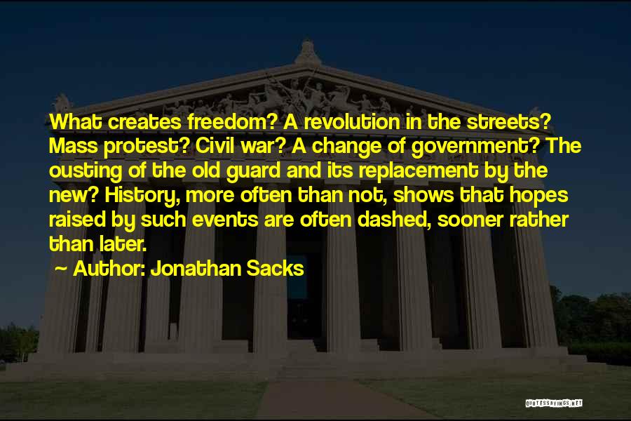 Civil War Freedom Quotes By Jonathan Sacks